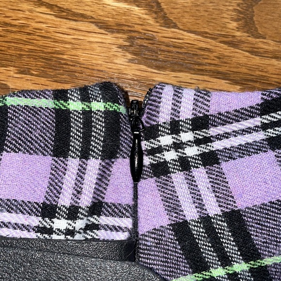 Shein purple and black pleated skirt - Picture 3 of 3